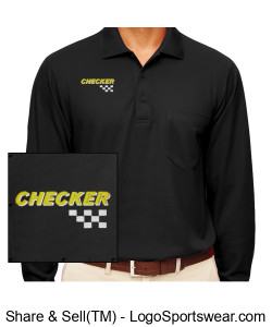 Driver's Long Sleeve Performance Polo Design Zoom